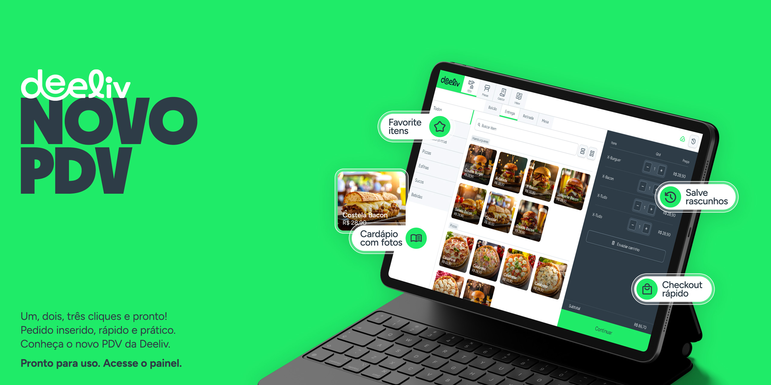 Revolucione a automação do seu restaurante com pagamentos em apenas um clique.